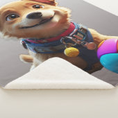 Manta Perrito animado  Sherpa Deken (3/4)