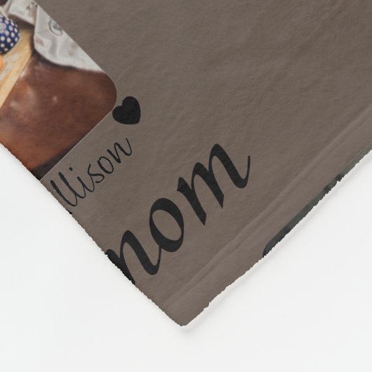 Manta personalizada de mama con hijos fleece deken