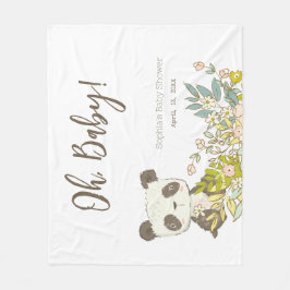 Manta polar Baby Shower Panda Fleece Deken