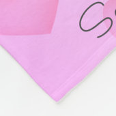 Manta polar personalizada de corazones fleece deken (Hoek)