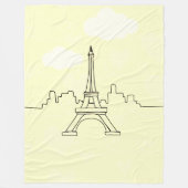 Manta Polar Torre Eiffel  Fleece Deken (Voorkant)