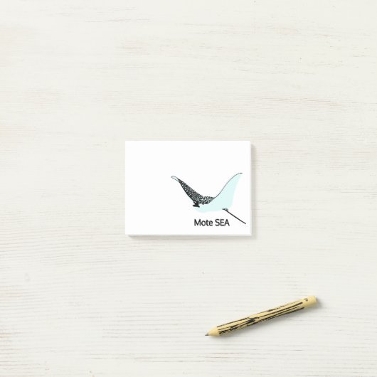 Manta Ray 4 x 3 Post-it® Notes (Op bureau)