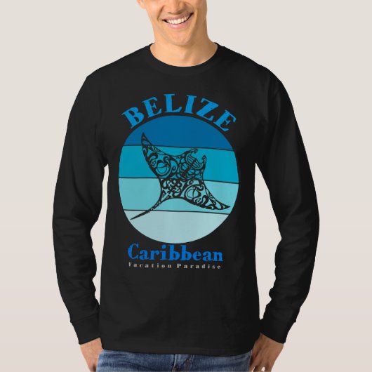 Manta Ray Belize Ocean T-shirt (Voorkant)