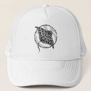 Manta Ray Cool Tribal Ocean Design Trucker Pet