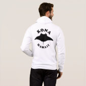 Manta Ray duiken in Kona, Hawaï Hoodie (Achterkant volledig)