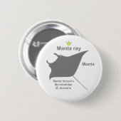 Manta ray g5 ronde button 5,7 cm (Voorkant /achterkant)