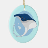Manta Ray Keramisch Ornament (Rechts)