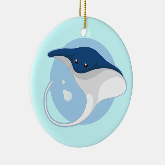 Manta Ray Keramisch Ornament (Rechts)