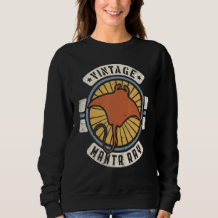 Manta Ray Klassieke Retro 60s 70s Dier Trui