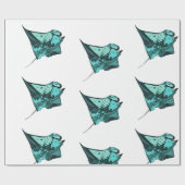 Manta Ray (Manta birostris) Cadeaupapier (Vlak)