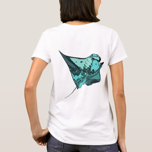 Manta Ray (Manta birostris) T-shirt (Achterkant)