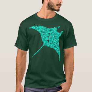 Manta Ray Maori Tribal Tattoo T-shirt