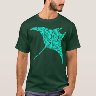 Manta Ray Maori Tribal Tattoo T-shirt