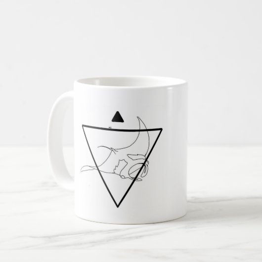 Manta Ray Mug rayé (Devant gauche)