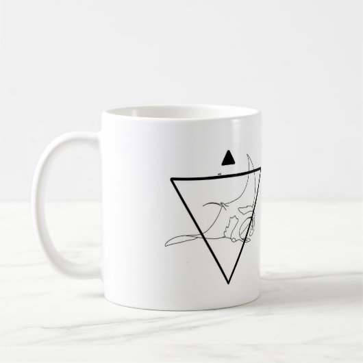 Manta Ray Mug rayé (Gauche)