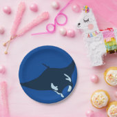 Manta Ray Papieren Bordje (Feest)