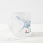 Manta ray silhouette imprimée Mug (Devant gauche)