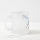 Manta ray silhouette imprimée Mug (Gauche)