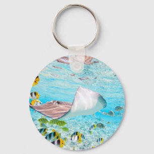 Manta Ray Sleutelhanger