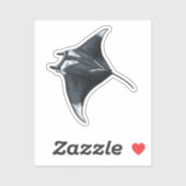 Manta ray sticker (Vel)