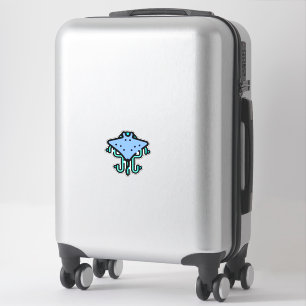 Manta ray sticker