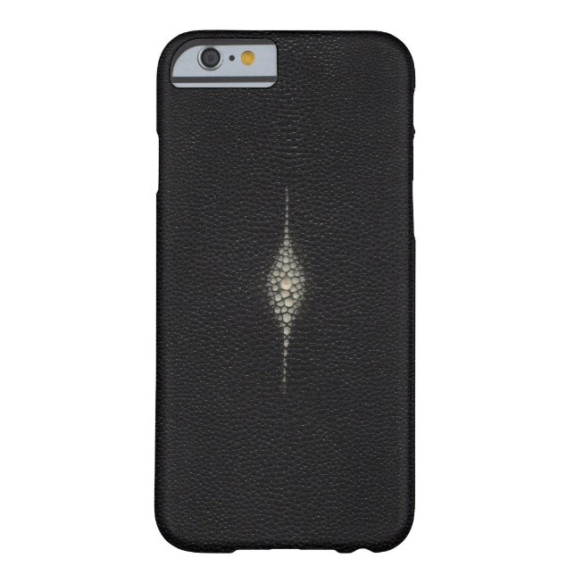 MANTA RAY STING RAY TEXTURED BLACK iPhone 6 hoesje (Achterkant)