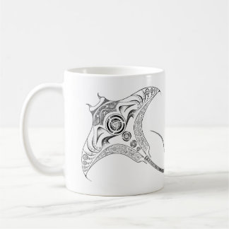 Manta Ray Tribal Dotwork Mok
