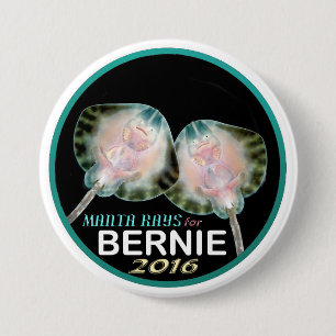 Manta Rays voor Bernie Ronde Button 7,6 Cm