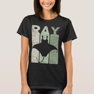 Manta Rog Vintage Stingray Retro Oceanologie T-shirt