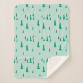 Manta Sherpa con diseño navideño. Deken