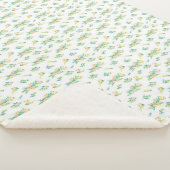 Manta Sherpa "Flores del Campo"  Deken (3/4)