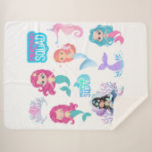 Manta sherpa infantil sirena deken (Voorkant (horizontaal))