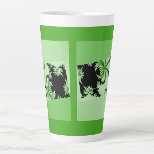 Mante de jardin fractale Latte Mug (Devant)