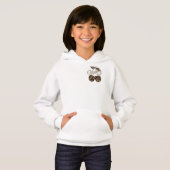 Manteau à capuche fille léopard chic - T-Shirt mod (Devant entier)