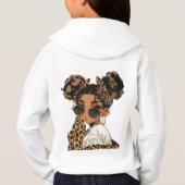Manteau à capuche fille léopard chic - T-Shirt mod (Dos)