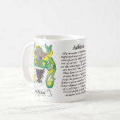 Manteau de famille d'Adkins de tasse de bras (Devant gauche)