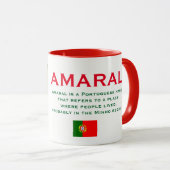 Manteau de famille d'Amaral de tasse de bras (Devant droit)