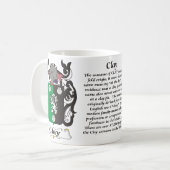 Manteau de famille d'argile de tasse de bras (Devant gauche)