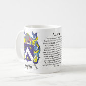 Manteau de famille d'Austin de tasse de bras (Devant gauche)