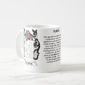 Manteau de famille d'Ayala de tasse de bras (Devant gauche)