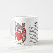 Manteau de famille de Brock de tasse de bras (Devant gauche)