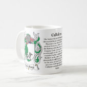 Manteau de famille de Callahan de tasse de bras (Devant gauche)