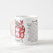 Manteau de famille de Carrillo de tasse de bras (Devant gauche)