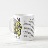 Manteau de famille de Carroll de tasse de bras (Devant gauche)