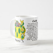 Manteau de famille de Clarke de tasse de bras (Devant gauche)