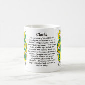 Manteau de famille de Clarke de tasse de bras (Centre)