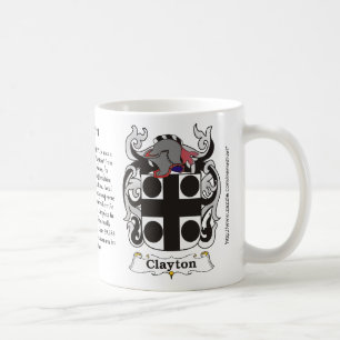 Manteau de famille de Clayton de tasse de bras