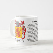 Manteau de famille de Cohen de tasse de bras (Devant gauche)