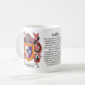 Manteau de famille de Collier de tasse de bras (Devant gauche)