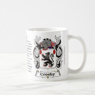 Manteau de famille de Crosby de tasse de bras